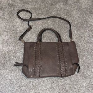 Brown leather purse